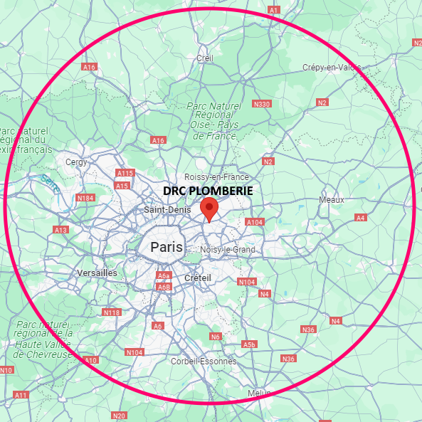 La zone pour région Paris