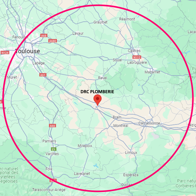 La zone pour région Castelnaudary